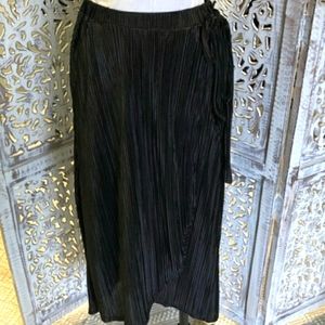 Shimmery Black Wrap Skirt  NWOT